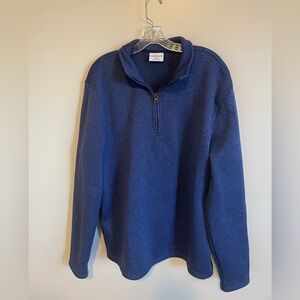 Men's Navy Quarter-Zip Sweater
